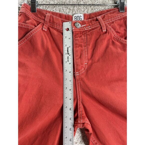 BDG Urban Outfitters Orange/red High Waist Loose Carpenter Jeans Size 25 - Picture 4 of 9